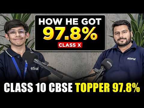 💯 How I Scored 97.8% in Class 10th Board Exams 🎯?? | Class 10 CBSE Topper Interview 2026 | eSaral