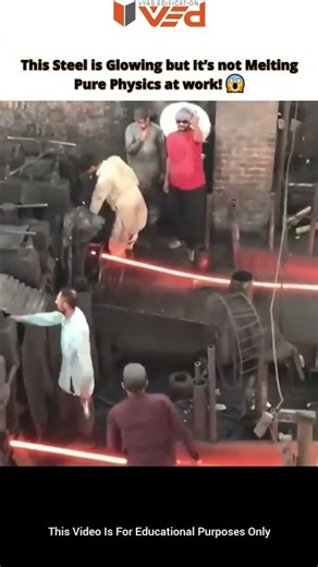 This Steel Is Glowing Red… But Why Isn’t It Melting? 😱🔥#shorts #viral