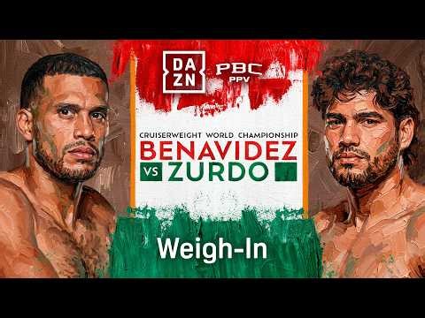 DAVID BENAVIDEZ VS. GILBERTO 'ZURDO' RAMIREZ WEIGH IN LIVESTREAM