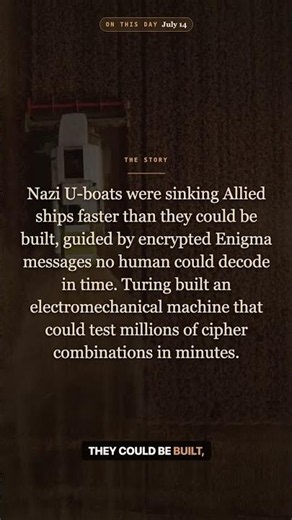 Alan Turing broke a code the Nazis thought was unbreakable. #shorts