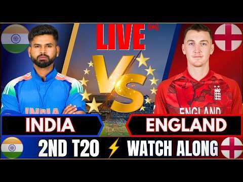 🔴LIVE: India vs England, 2nd T20I | IND vs ENG Live match Today | Live Cricket Score & FAN CHAT