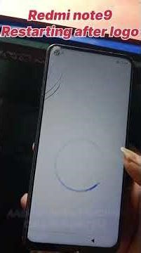 Redmi Note 9, restart after logo, flashing ✅