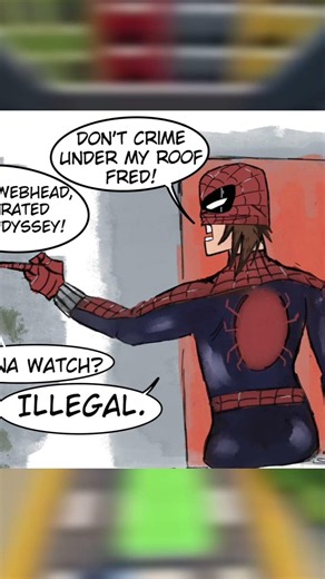 Petra Parker is Spider-Woman Errands #petraparker #spiderman #spidermancomic #shorts #shortsvideo