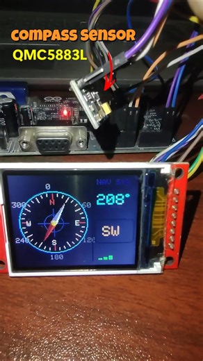 Build your own digital compass using the GY-271 magnetic sensor! 🧭 #arduinobasics #arduino