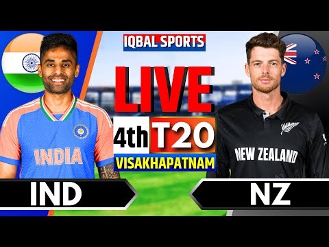 🔴Live: India vs New Zealand 4th T20 | Live Cricket Match Today | IND vs NZ Live Score | Iqbal Sports