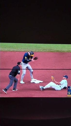 Cooper Pratt Steals 2nd in the 9th Inning.Call Overturned to Out⚾Rays 4 Brewers 3