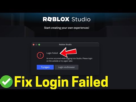 Fix Roblox Studio: Login Failed