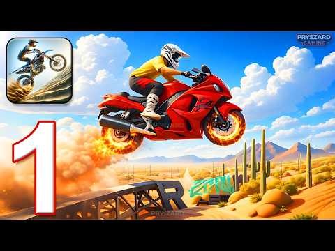 Stunt Bike Extreme - Gameplay Walkthrough Part 1 - Level 1-19 - 2 New Bikes (iOS, Android)