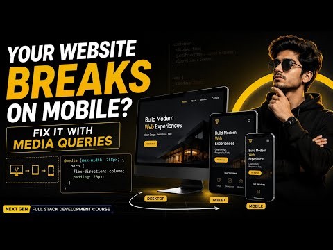 Lec 15 | Make Your Website Responsive: CSS Media Queries Tutorial