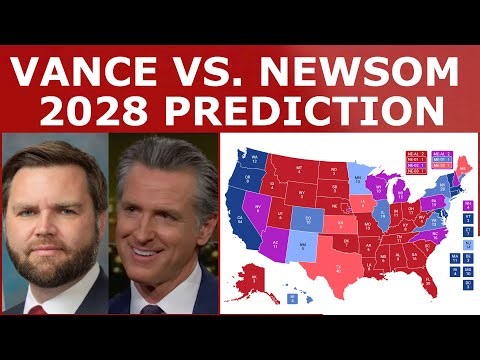 VANCE vs. NEWSOM! - 2028 Presidential Election Prediction (January 2026)