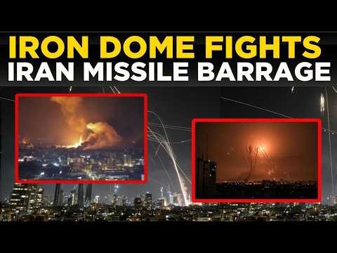LIVE: IRAN UNLEASHES BALLISTIC MISSILES, Israel Hit in Tel Aviv | Iron Dome Fight
