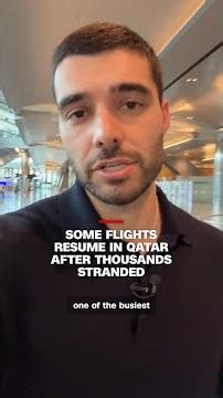 Some flights resume in Qatar after thousands stranded