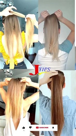 Perfect Barbie ponytail hairstyle tutorial 💞🌼#hairstyles #longhair #viral #cutehairstyle #trending