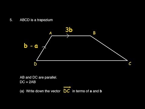 IGCSE Geometrical vectors | problem 5 | sides of a Trapezium