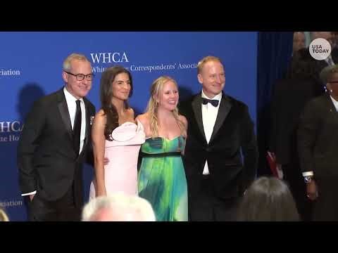 Kaitlin Collins appears on 2026 White House Correspondents Dinner red carpet with CNN colleagues