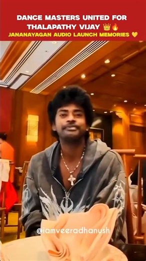 🕺🏻😍 Dance masters united for Thalapathy Vijay 👑🔥 Jananayagan Audio Launch #dancers #trending #shorts