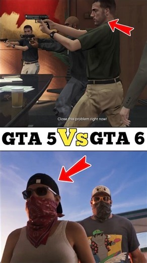 Gta 5 Vs Gta 6 #gta6 #gta5 #GrandTheftAutoVI