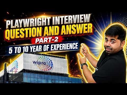 Wipro Playwright Interview Questions and Answers | Automation Testing Part 2