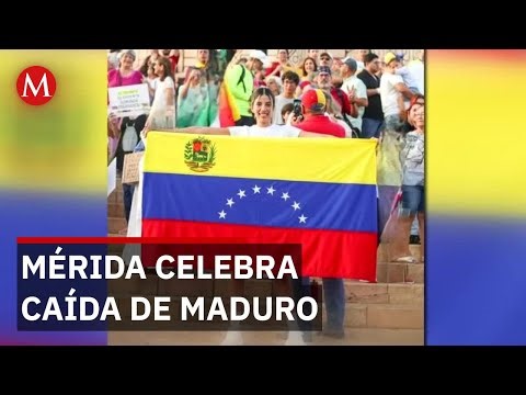 Comunidad venezolana en Yucatán respalda detención de Nicolás Maduro desde el Paseo de Montejo