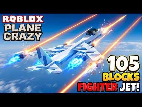 I Built a Fighter Jet in Roblox Plane Crazy With ONLY 105 Blocks ✈️