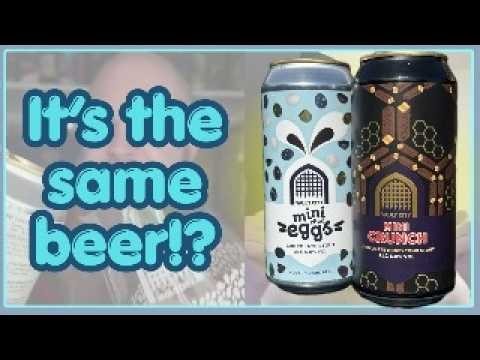 Vault City Brewing Double Chocolate Stout Beer Reviews - Mini Choc Eggs & Mini Crunch (6%)