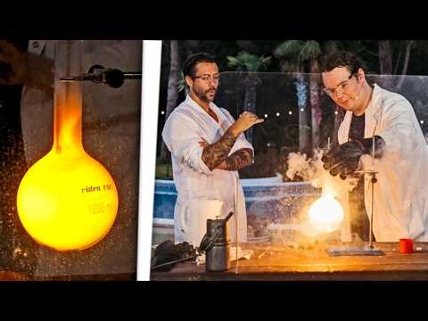 Químico crea el SOL DE FÓSFORO delante de un alucinado Jordi Wild