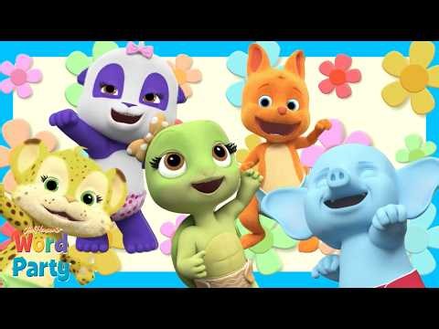 🏠 Learning Shapes to Build a House! | Word Party | Cartoons for Kids
