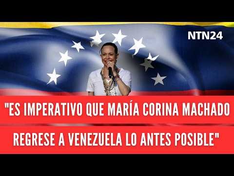 Exdiplomático de EE. UU. asegura que María Corina Machado debe volver a Venezuela "lo antes posible"