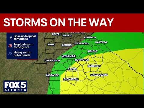 Isaias hits Florida as strong winds and rain sweep into Georgia | FOX 5 News