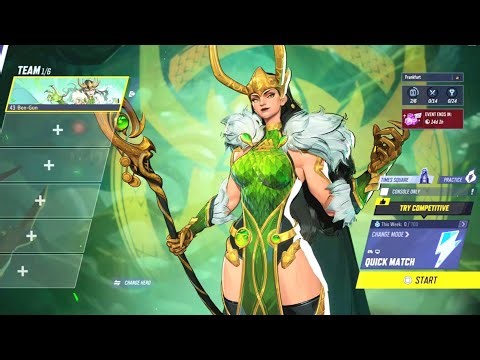 Marvel Rivals - Lady Loki Gameplay & Skin Showcase (4K)