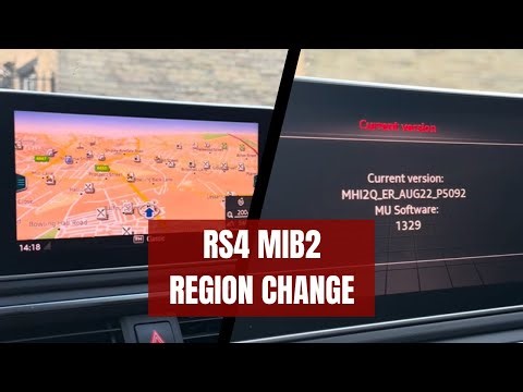 Japan to Europe Region Change on Audi RS4 B9 with MIB2 - MAK Coding