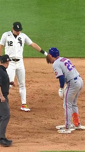 Jared Young hits the WILDEST double 🤯 #mets #mlb #baseball #sports #highlights #shorts #whitesox