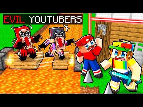EVIL YouTubers vs Security House in Minecraft!