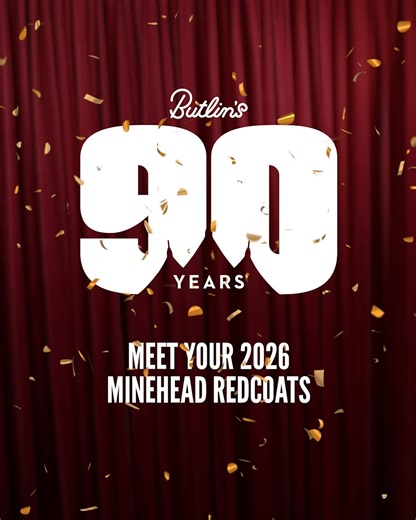 Here they are! 👋 Say hello to your 2026 Minehead Redcoats! 🎂 ❤️ Who's joining us at Minehead this year? #ReadyToButlins | Butlin's