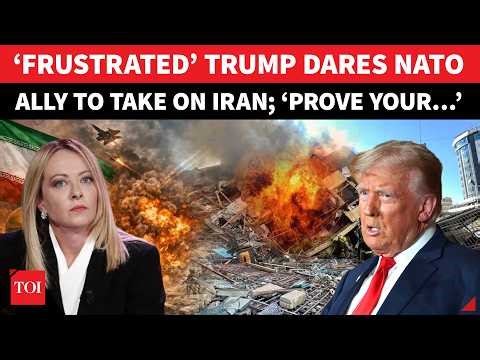 ‘If Have Courage…’: Trump CHALLENGES NATO Nation To Confront Iran; Bashes Over War Snub | Watch