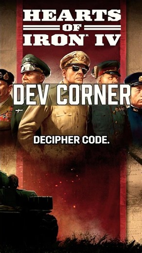 Dev Corner: Talk to me, but not in code | HOI4