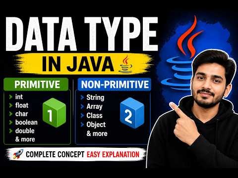 Java Data Types Explained in Hindi 🔥 | Primitive vs Non-Primitive (Easy) ⭐