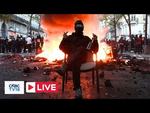 🔴FRANCE Protest LIVE: France Erupts in Protest Over Rising Costs | Macron Under Pressure | N18G