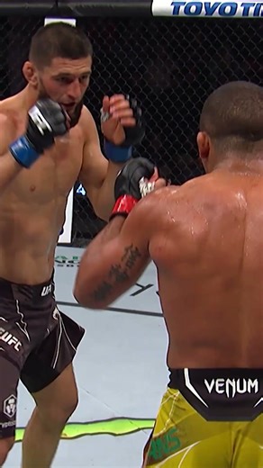 Chimaev was TEEING OFF on Burns! #ufc328