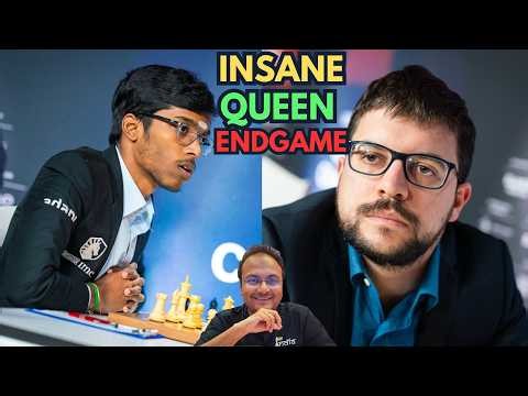The insane queen endgame between Praggnanandhaa and MVL | Super Chess Classic 2026