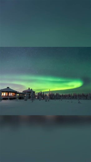 Breathtaking Aurora Borealis over Norway's Coastline #shorts