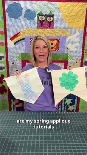 DIY Appliqué Spring Banners