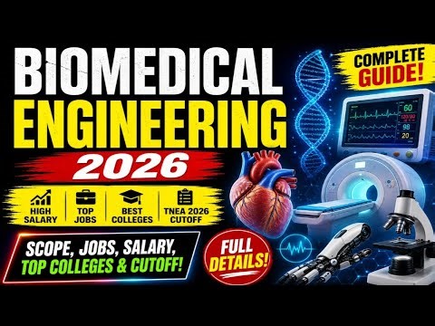 Biomedical Engineering 2026 🔥 Salary, Scope, Top Colleges & Cutoff (Full Truth!) | Vincent Info |
