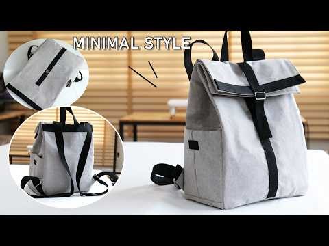 Minimal Backpack DIY ✨ Stylish & Super Useful