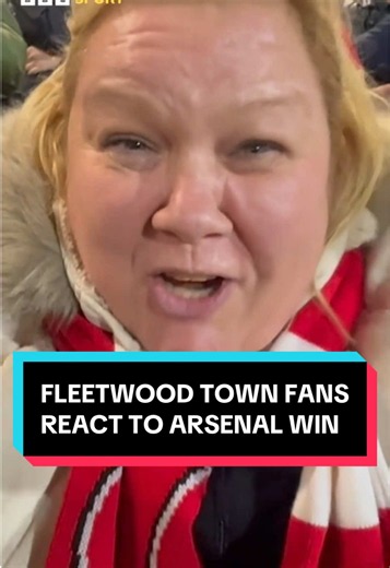 Fleetwood Town fans are loving life after beating Arsenal 😁 #EFLCup #Arsenal #Fleetwood