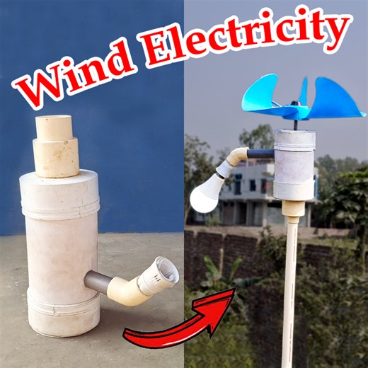 Wind Power From Your Rooftop - How to Make Mini Wind Turbine Electricity at Home | Rana Craft