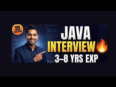 Java Developer Interview Questions & Answers 🔥 | 3–8 Years Experience | 2026