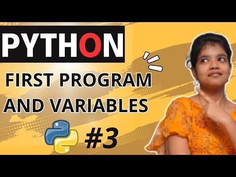 First Python Program and Variables in Python | Python tutorial in Telugu 3