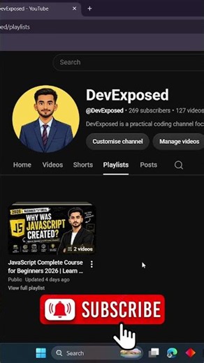 Learning JavaScript? Start Here! | Complete JavaScript Playlist for Beginners #Shorts