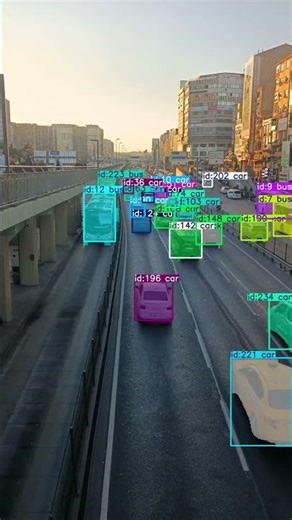 AI Traffic Tracking is INSANE 🤯 | Instance Segmentation + YOLO26 🚀 #Shorts #shorts